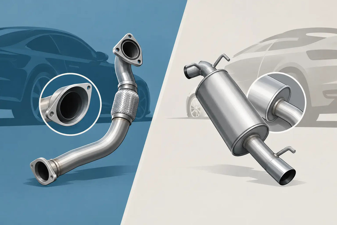 Downpipe versus middendemper verschil uitgelegd
