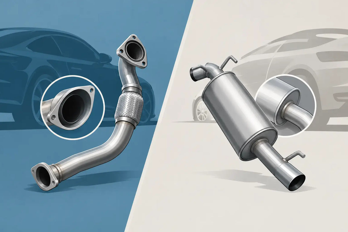 Downpipe versus middendemper verschil uitgelegd