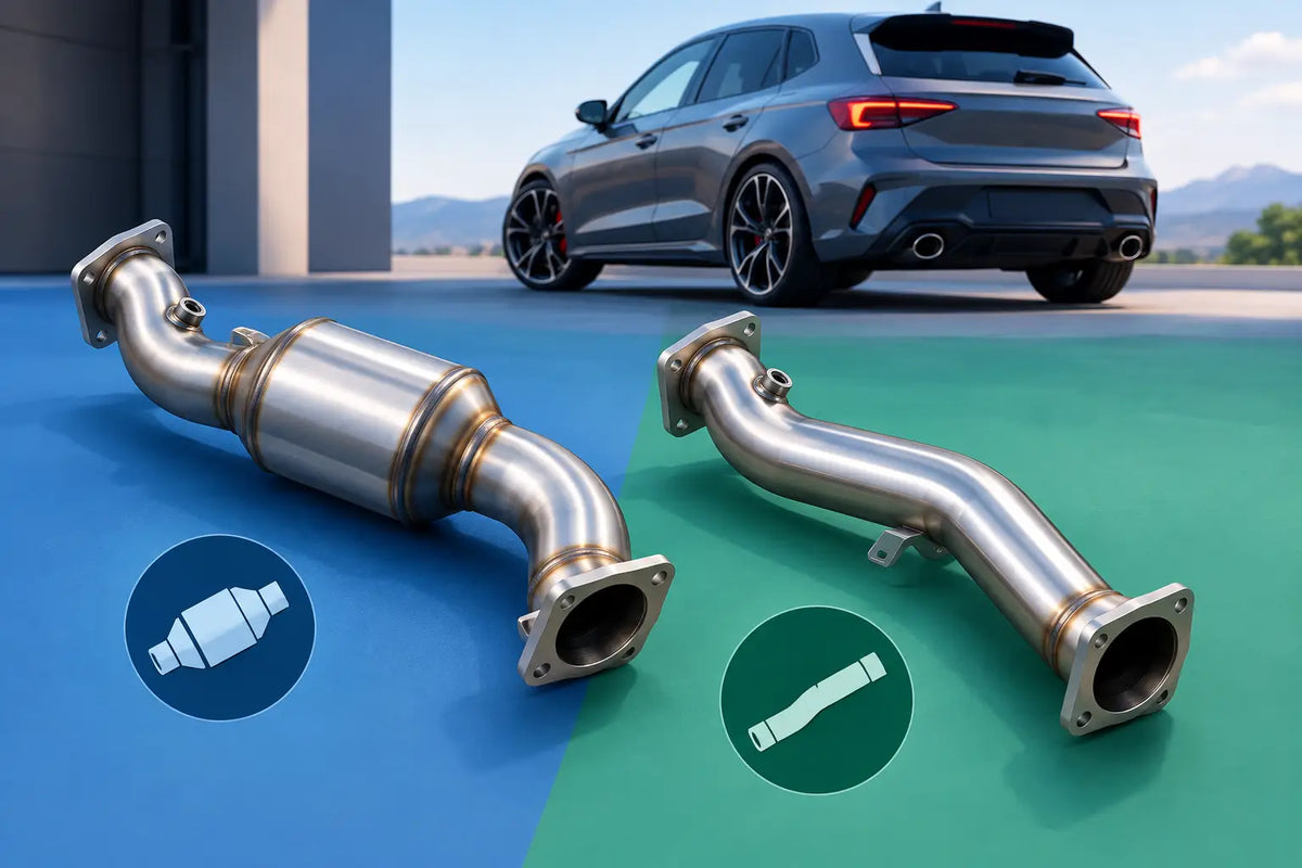 Downpipe met of zonder kat: wat past bij jouw auto?