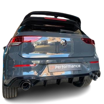 golf 8 gte gti gtd r line diffuser maxton look + uitlaat einddemper