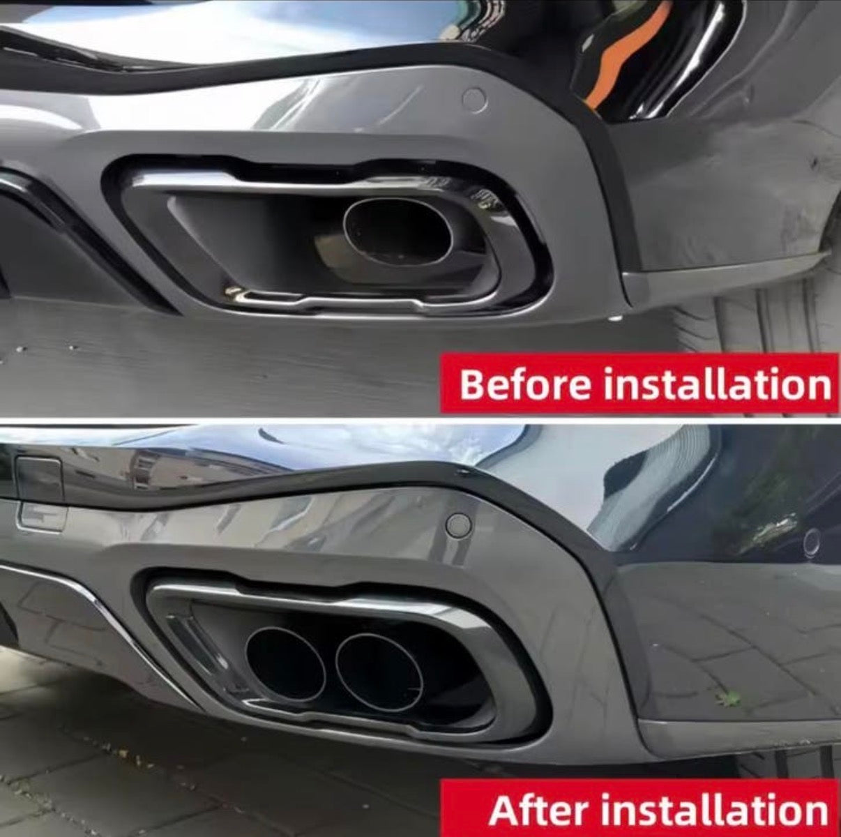 BMW X5 G05 uitlaat sierstukken tips