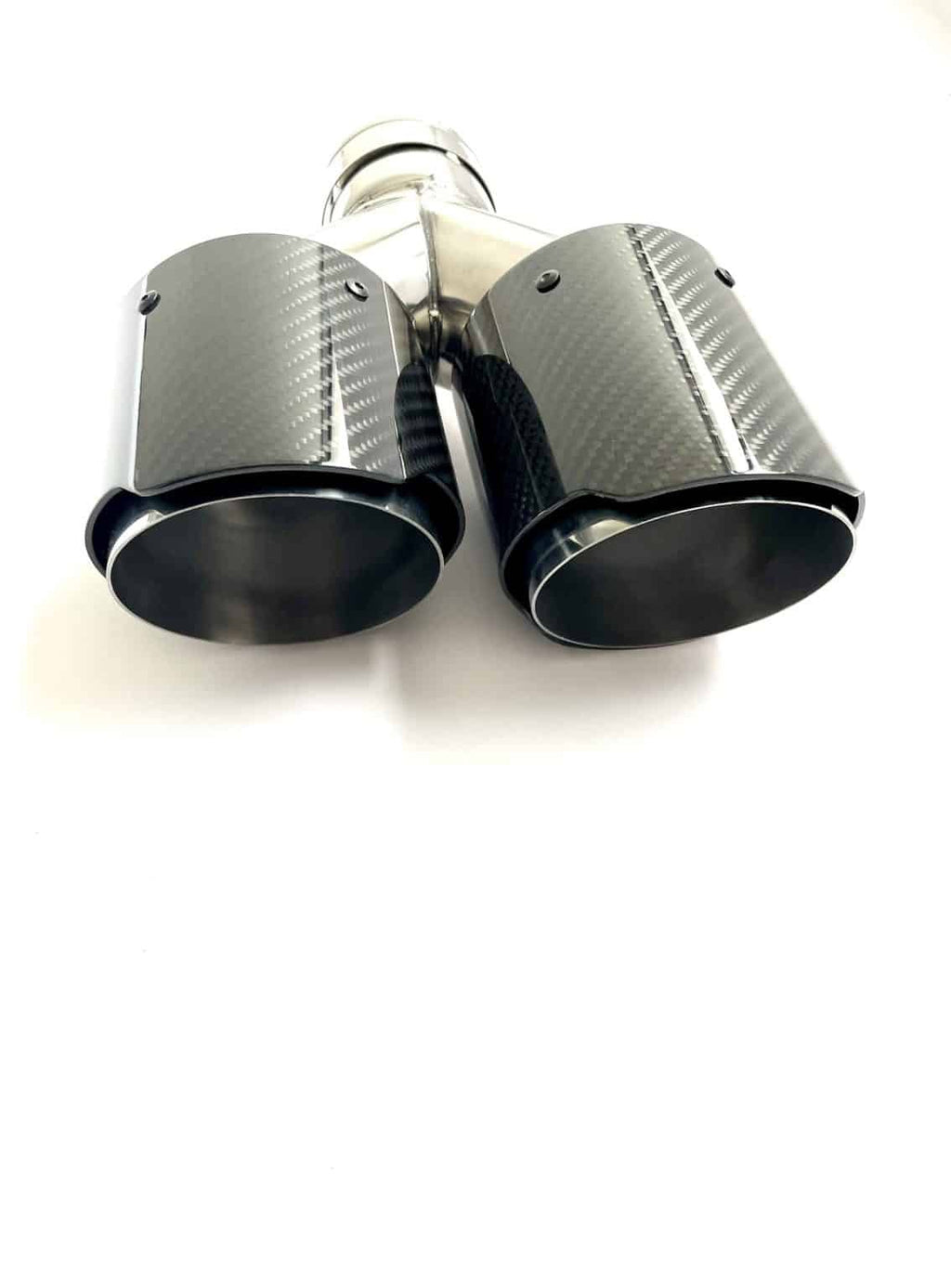 Dubbel Glans Carbon sierstuk | 2 x Ø 101 | Ongelijk | SETJE