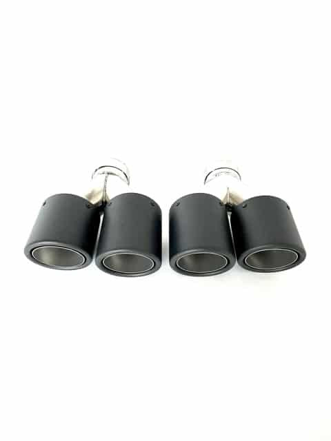Dubbel Carbon sierstuk | 2 x Ø 100 | Ongelijk | SETJE
