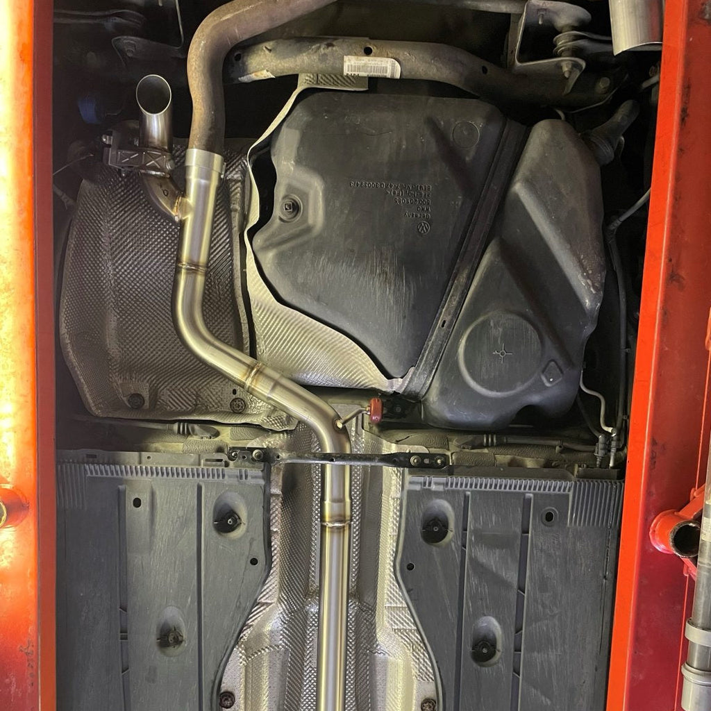 Golf 7 GTI midden demper delete/vervanger met uitlaatklep