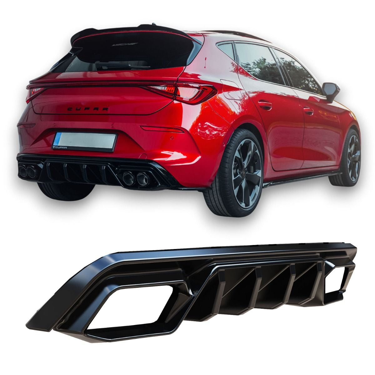 APEX - Diffuser geschikt voor Cupra Leon Mk1 (2020-2024)