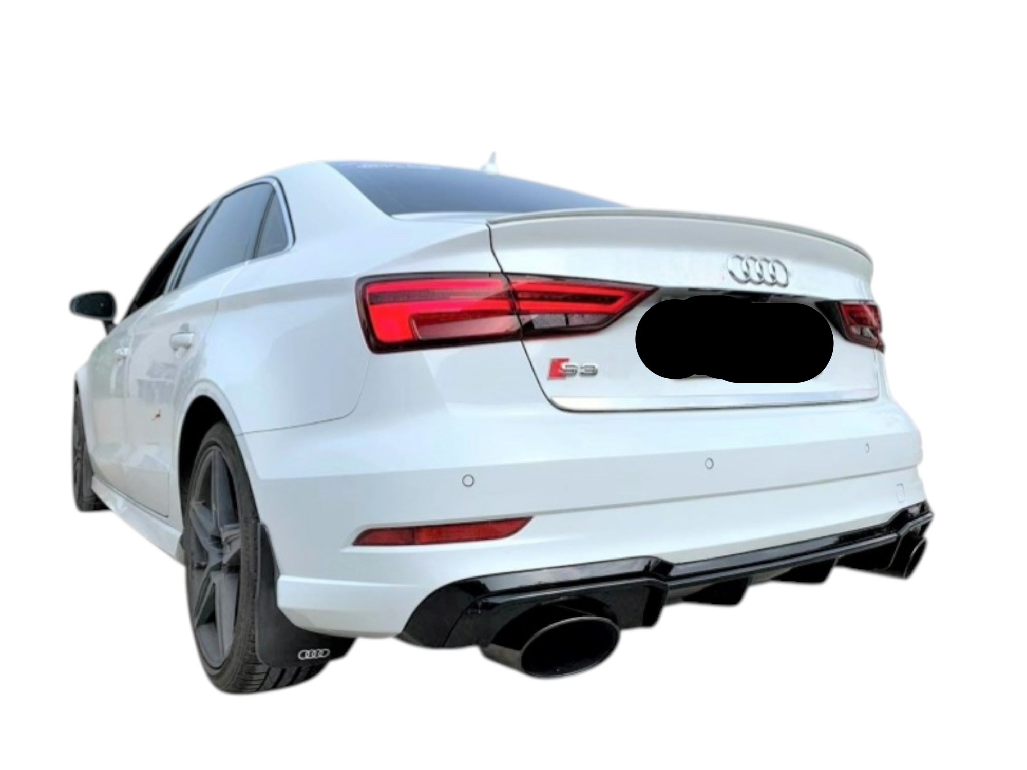 AUDI RS3 Look Diffuser | Voor A3& S3 8V SEDAN | 2016-2019 | S-LINE