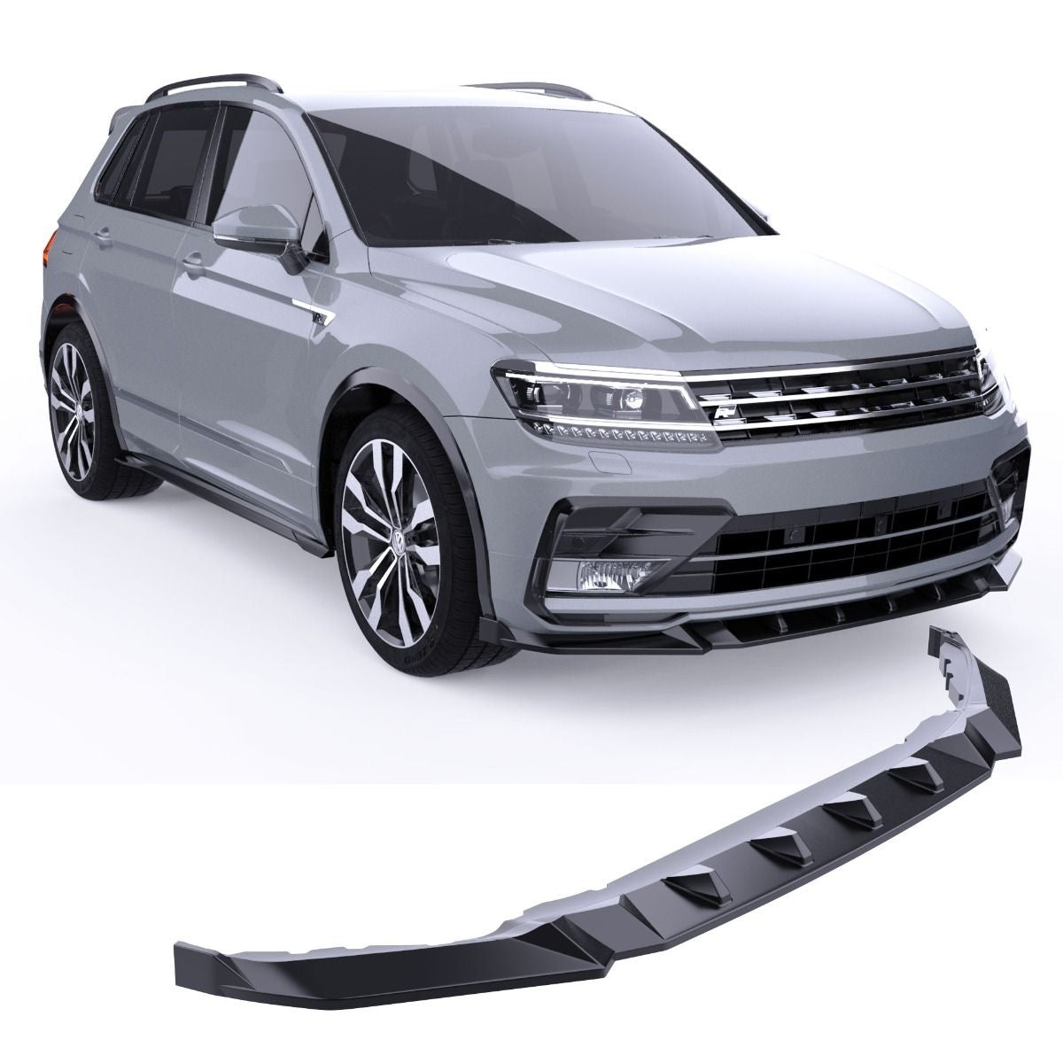 APEX - Frontsplitter geschikt voor Volkswagen Tiguan Mk2 R‑Line (2015–2020)