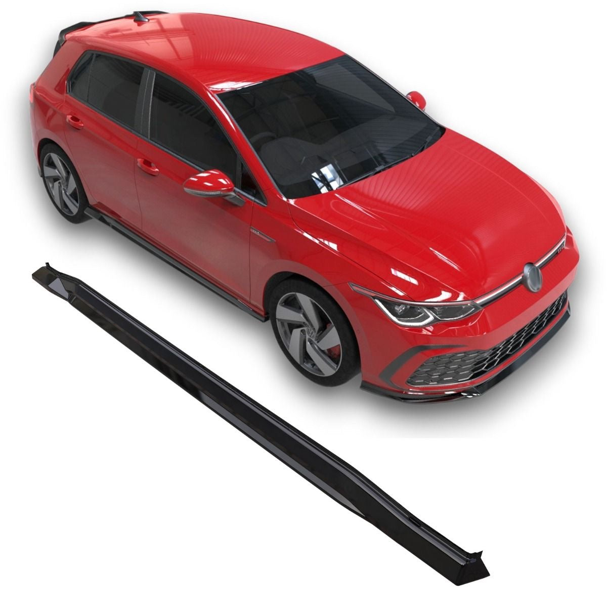 APEX - Zijskirts V2 geschikt voor Volkswagen Golf Mk8 GTI / GTE / GTD / R-Line (2020–2024)