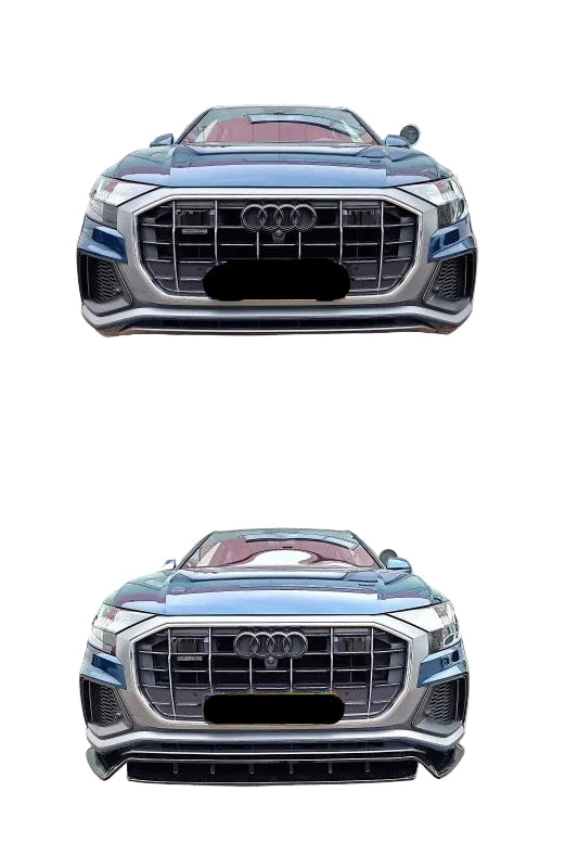 Frontspoiler | Audi Q8 S-line | Hoogglans Zwart | 2018-2024