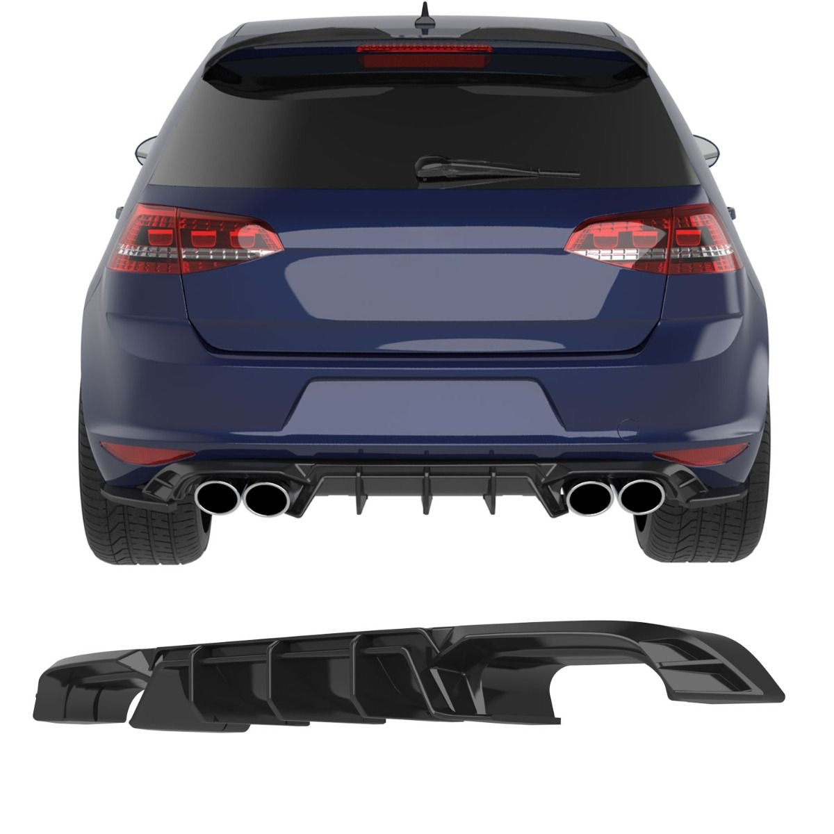 APEX - Diffuser geschikt voor Volkswagen Golf Mk7 R (2013–2016)