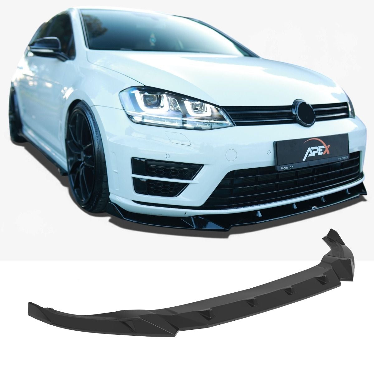 APEX - Frontsplitter passend voor Volkswagen Golf Mk7 R & R-Line (Mk7) (2013-2016)