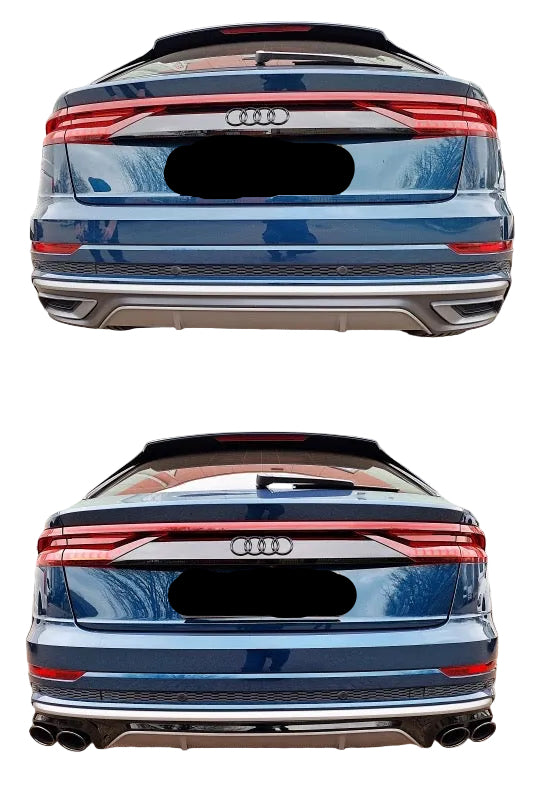 Audi SQ8 diffuser voor S line Achterbumper | 2018-2024 | black edition |