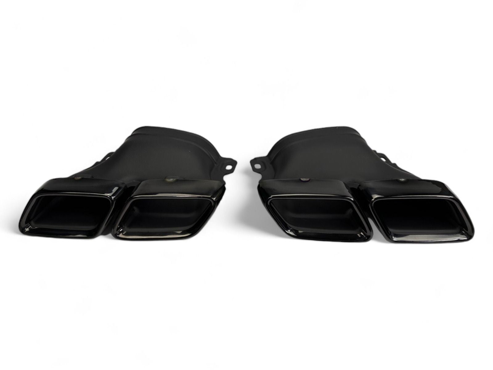 Diffuser + Uitlaatstukken (zwart) geschikt voor Mercedes S-kl. C217 A217 | 2014-2020