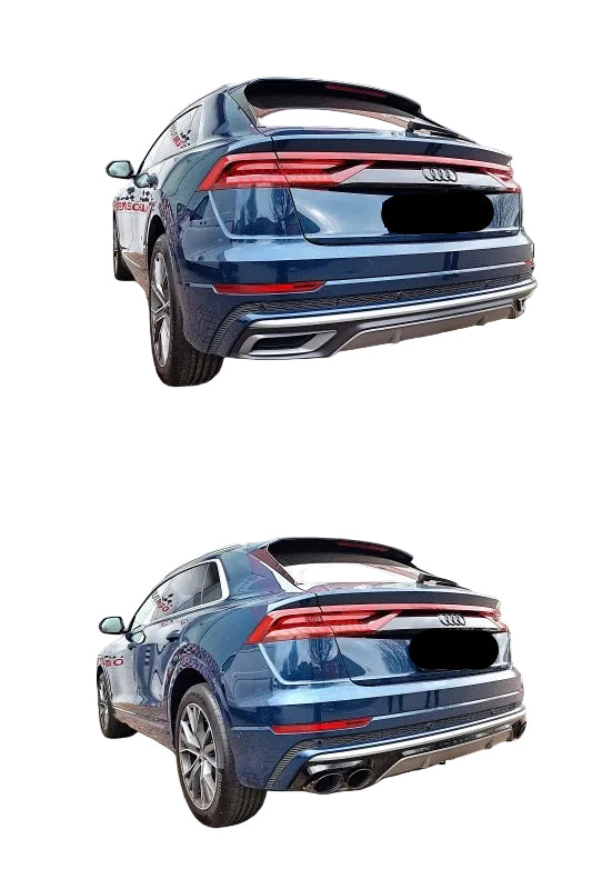 Audi SQ8 diffuser voor S line Achterbumper | 2018-2024 | black edition |