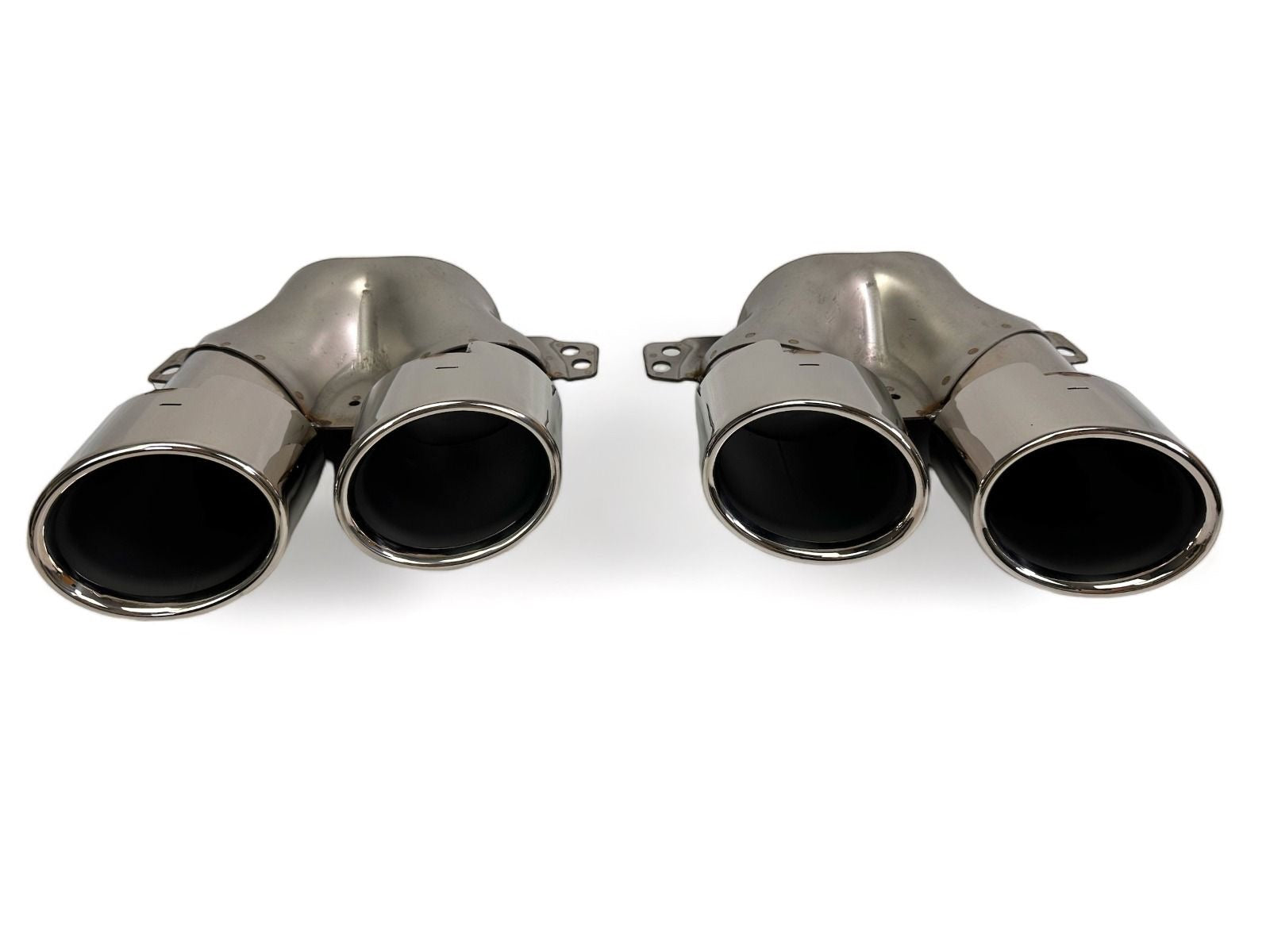 Sport Diffuser geschikt voor Mercedes C-Klasse W206 & S206 met AMG-Line + uitlaatstukken chrome