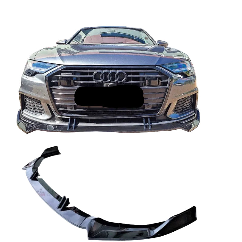A6 S6 C8 frontspoiler | hoogglans zwart | s-line | 2018 – 2025 |