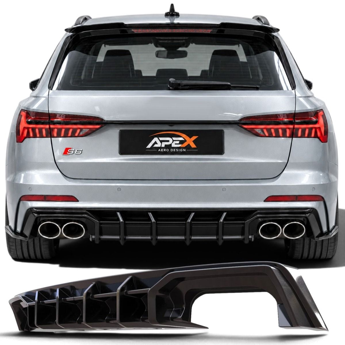 Apex - Diffuser Audi S6 C8 Sedan & Avant | 2019-2026