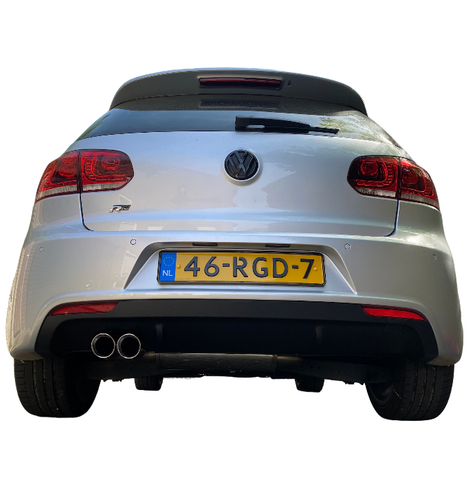 Vw Golf 6 Tsi Tdi 2,5” Rvs sportuitlaat Einddemper Delete