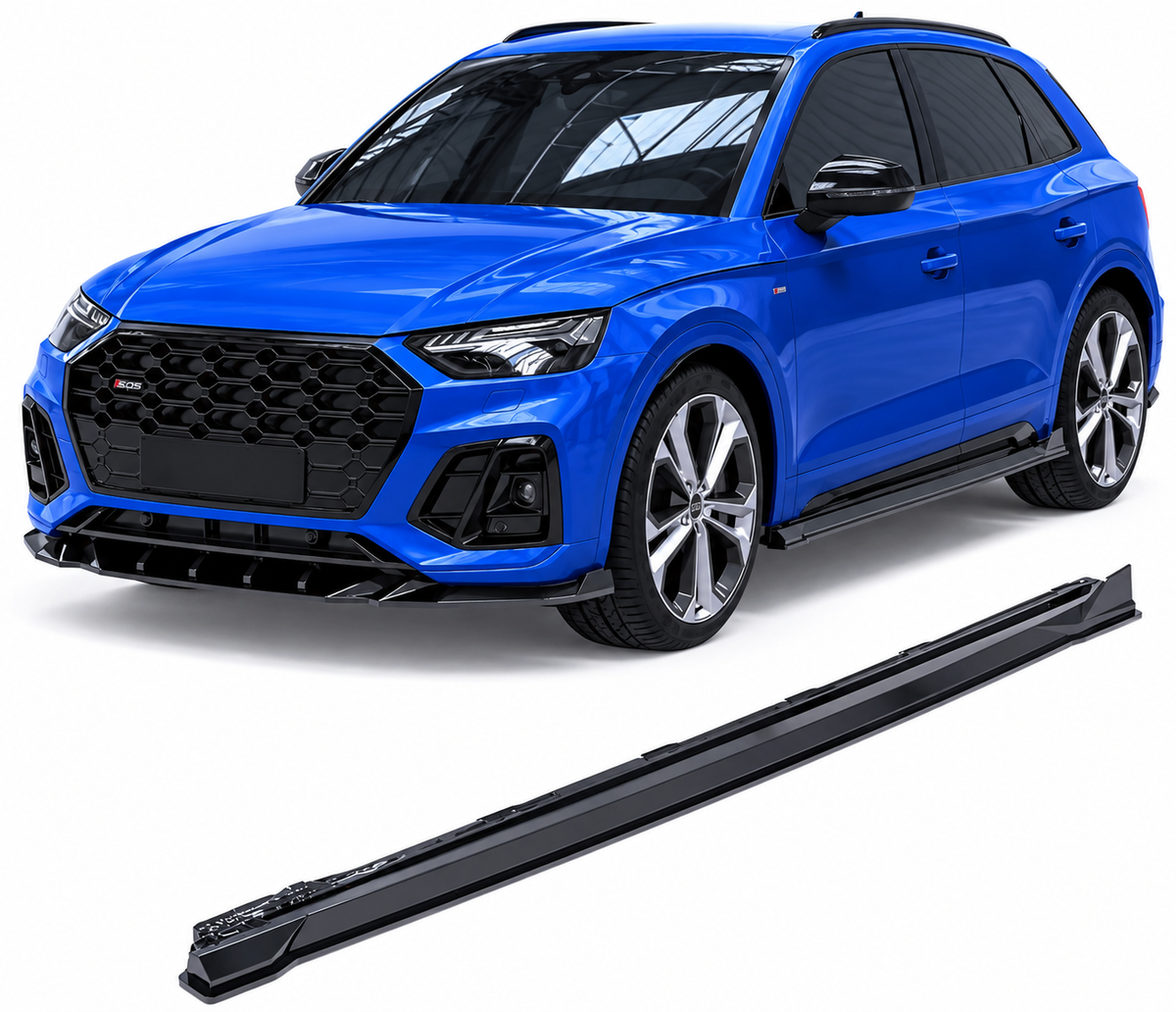 APEX zijskirts Audi Q5 S-Line SQ5 Mk2 Facelift 2020-2024