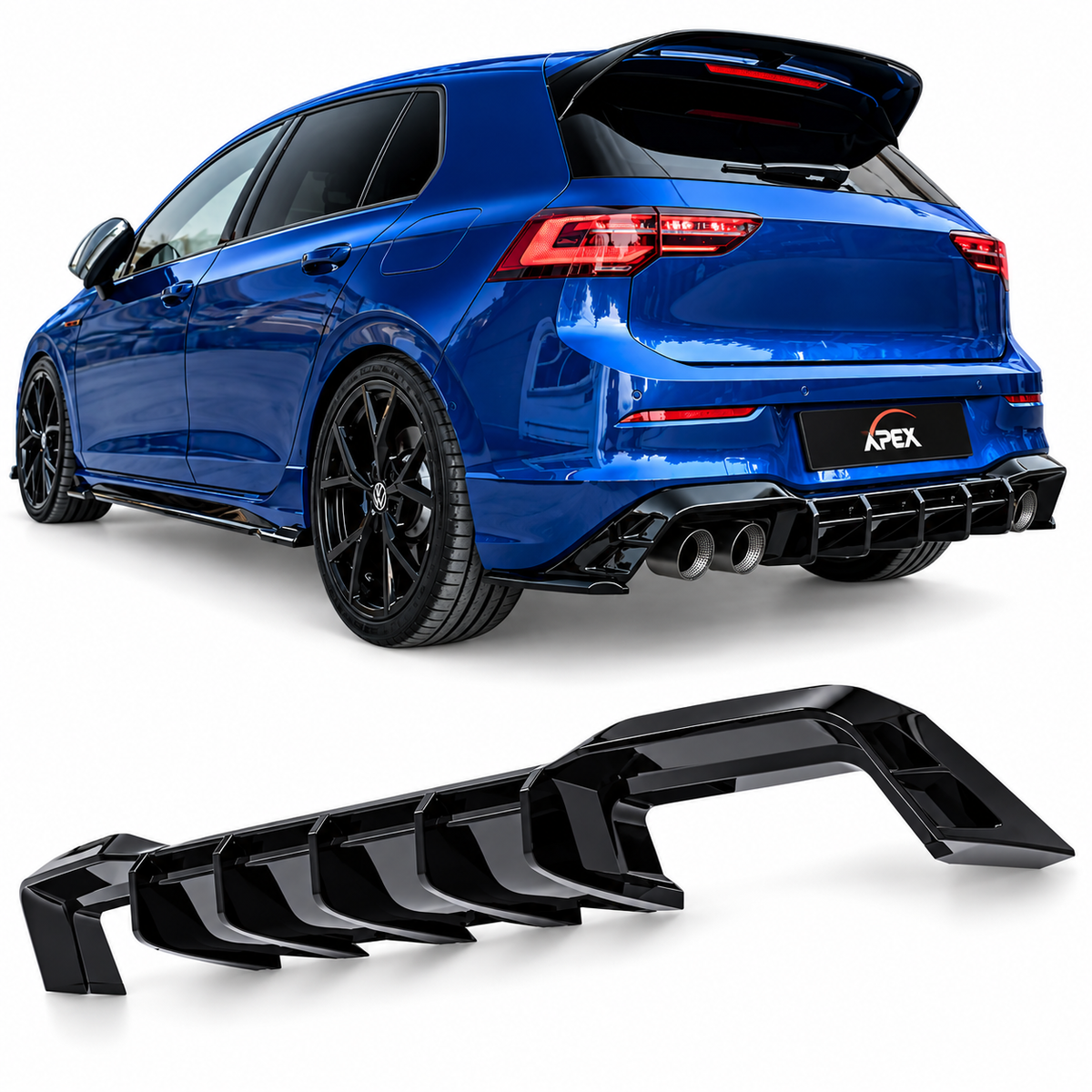 APEX diffuser Volkswagen Golf 8 R 2020-2024 Leipzig Blue