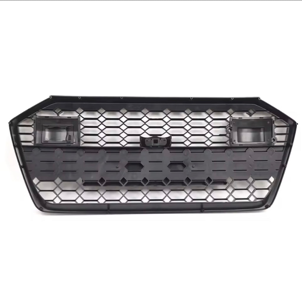 Achterzijde Audi A6 C8 honingraatgrille