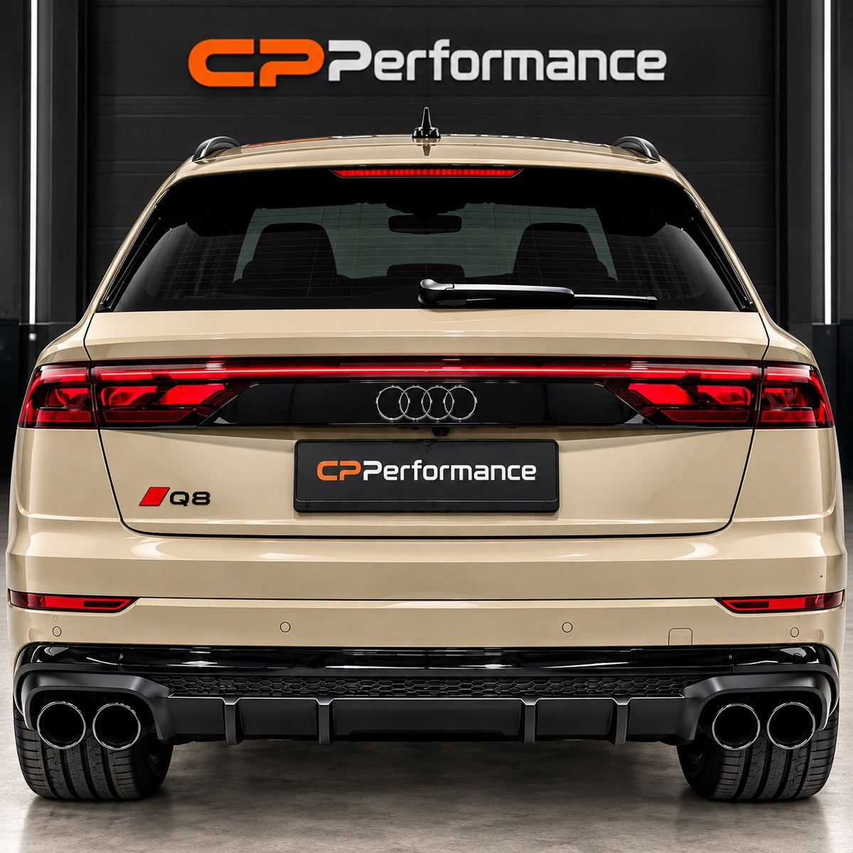 Audi Q8 SQ8 look uitlaatsierstukken CPPerformance