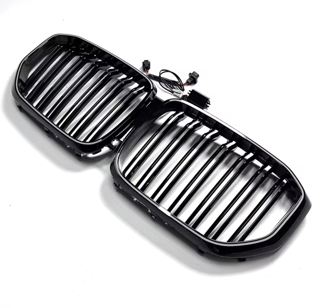 BMW X5 G05 hoogglans zwarte verlichte grille met bekabeling