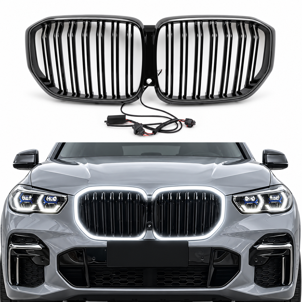 BMW X5 G05 verlichte hoogglans zwarte grille 2019–2022