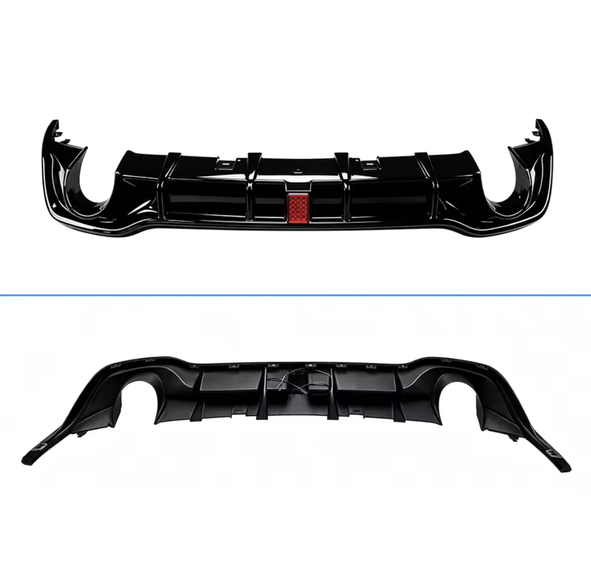 Golf 8 GTI GTE R-Line diffuser – voor- en achterzijde