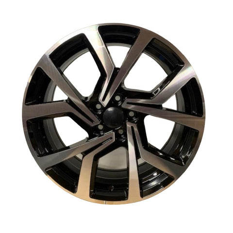 vw golf Brescia look velg black polished