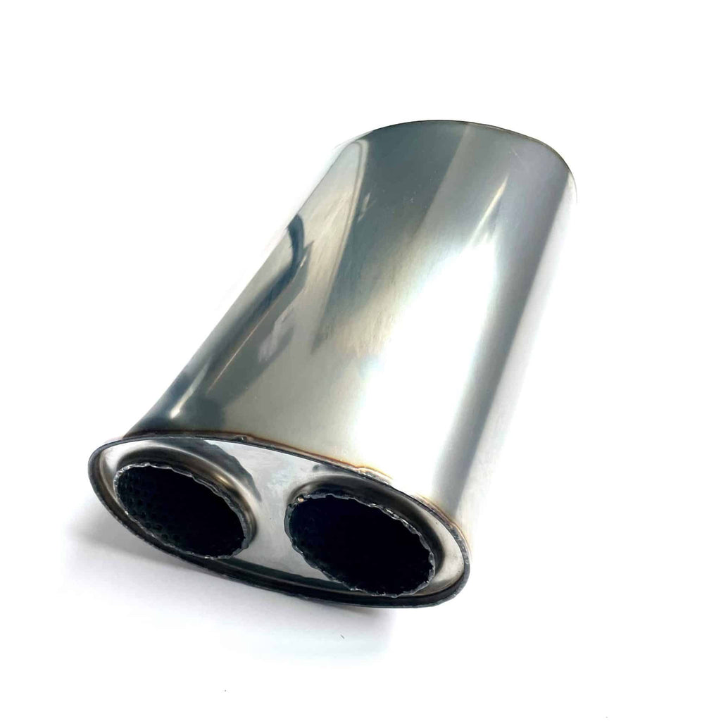 Demper duo Ø 63.5 RVS 2B | 115/185 | 300 mm lang