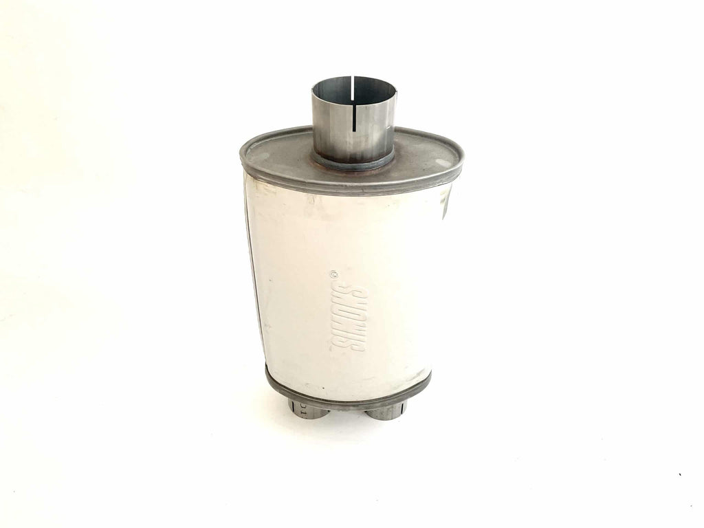 uitlaat demper split Ø 76.1/63.5 | 140/220 | 320 mm lang