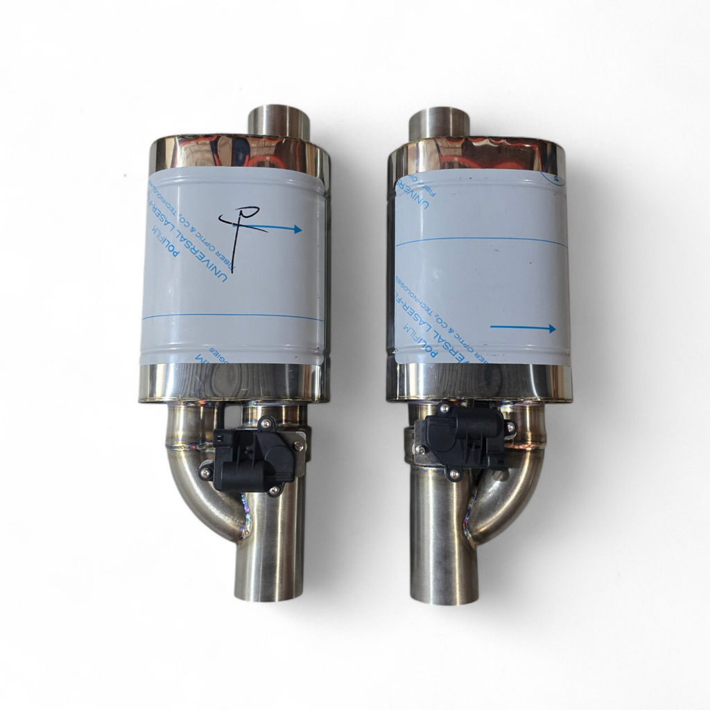RVS Kleppendemper met elektrische klep en besturing | Ø 76,1 – 63,5 mm