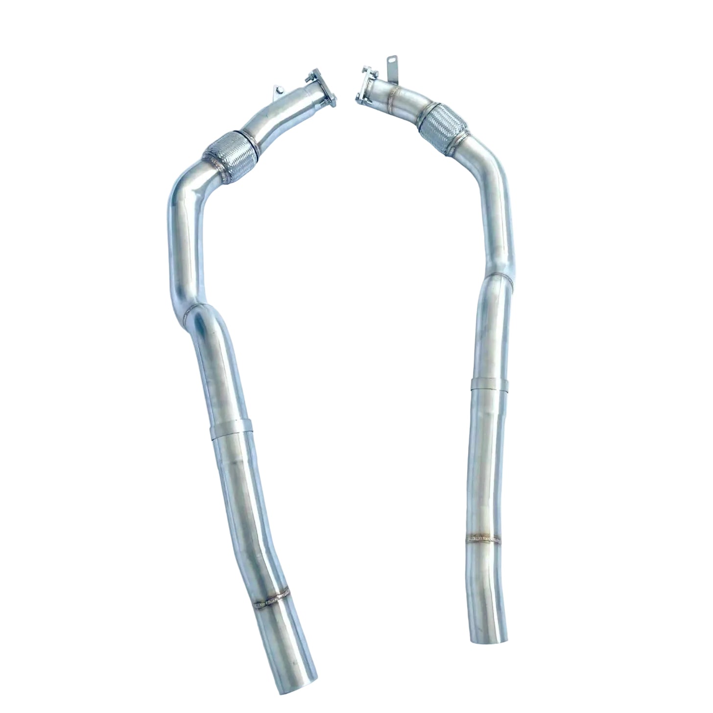 Midpipes / Resonator Delete Audi RS6 C8 | 4.0 TFSI SET voorpijpen
