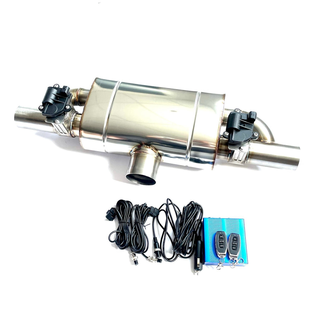 RVS Duplex Kleppendemper met elektrische klep en besturing | Ø 63,5 – 50,8 mm