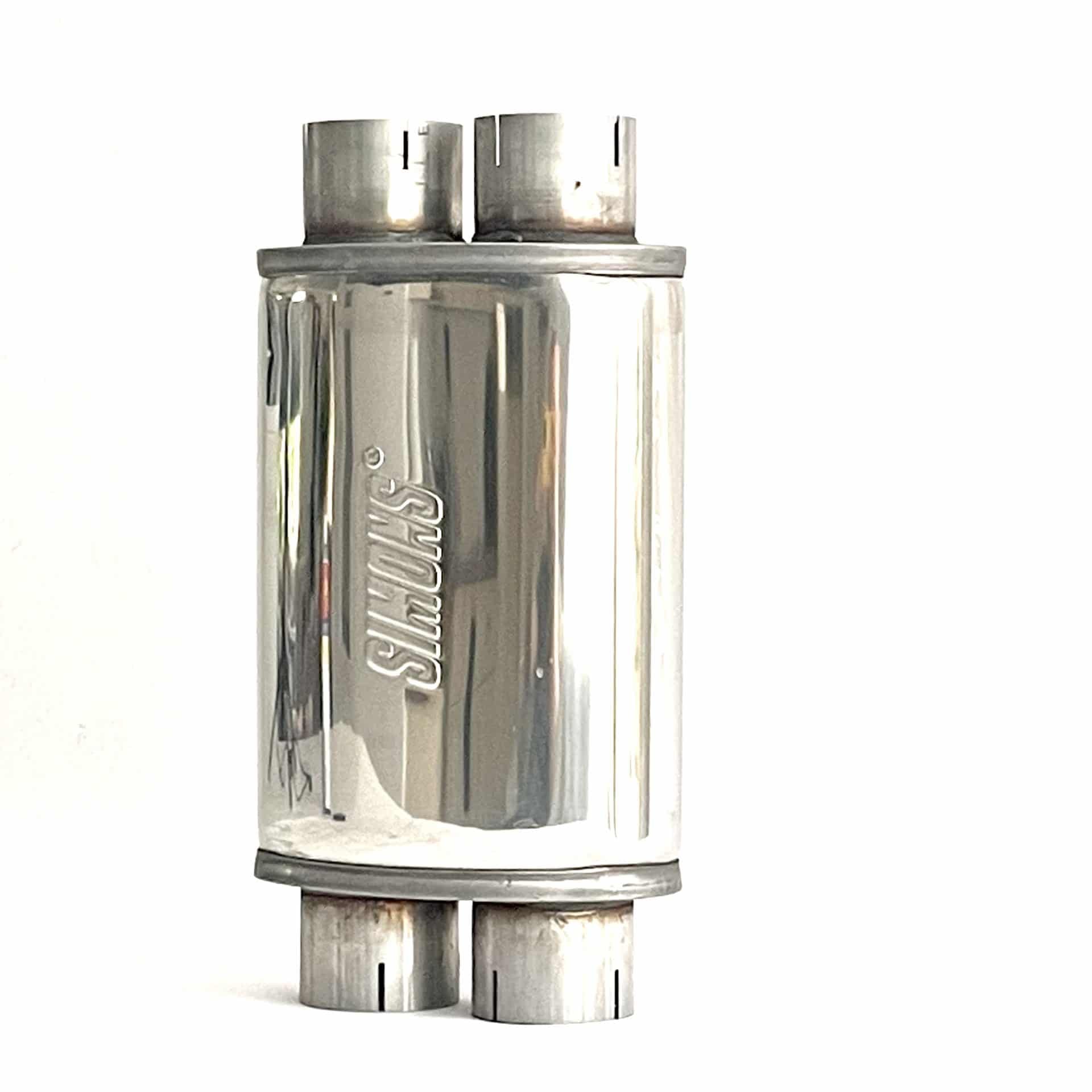 Uitlaat demper duo Ø 63.5 | 115/185 | 320 mm lang