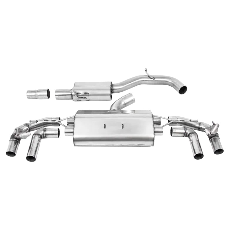 VW GOLF R MK8/MK8.5 - 80MM RESONEREND OPF BACK UITLAATSYSTEEM