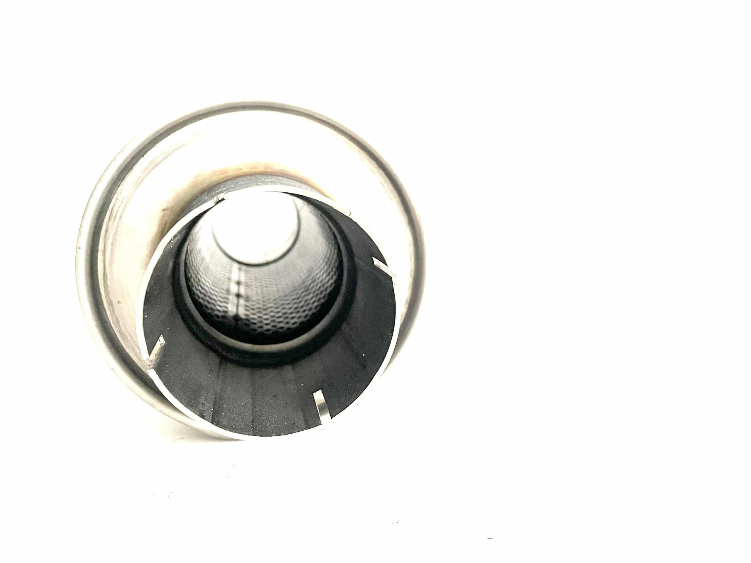 Uitlaat demper tubex Ø 63.5 | Ø 100 | 625 mm lang