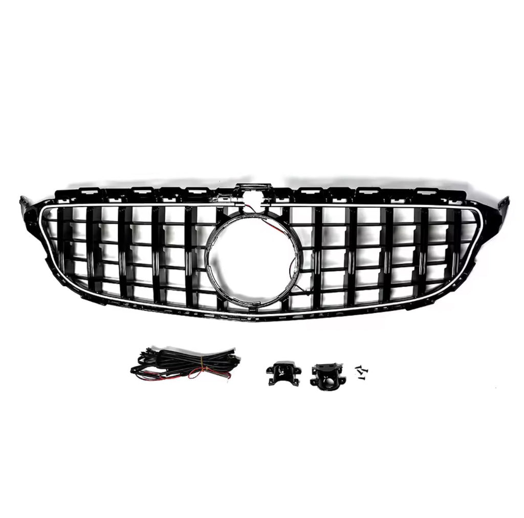 Mercedes W205 Panamerica grill met LED bekabeling en montagemateriaal