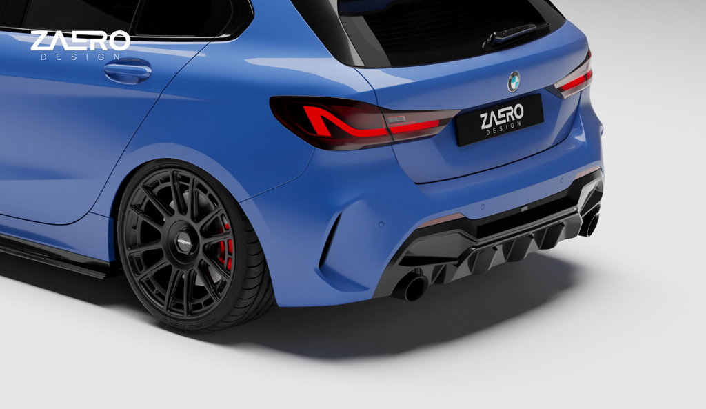 ZAERO Design diffuser dual exhaust BMW 1 Serie F40