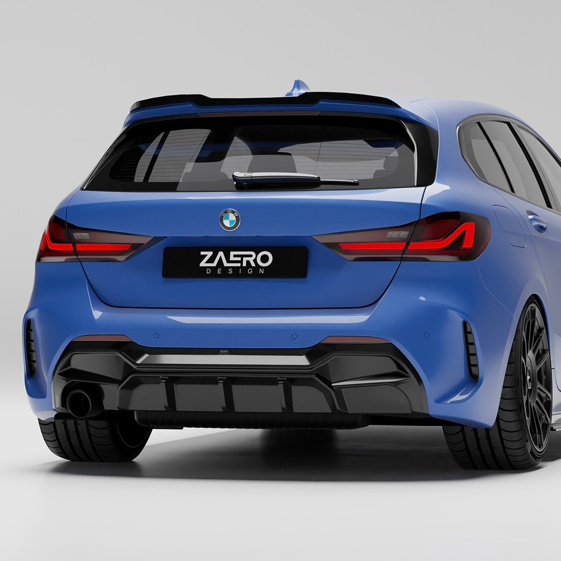 ZAERO Design diffuser single exhaust BMW 1 Serie F40
