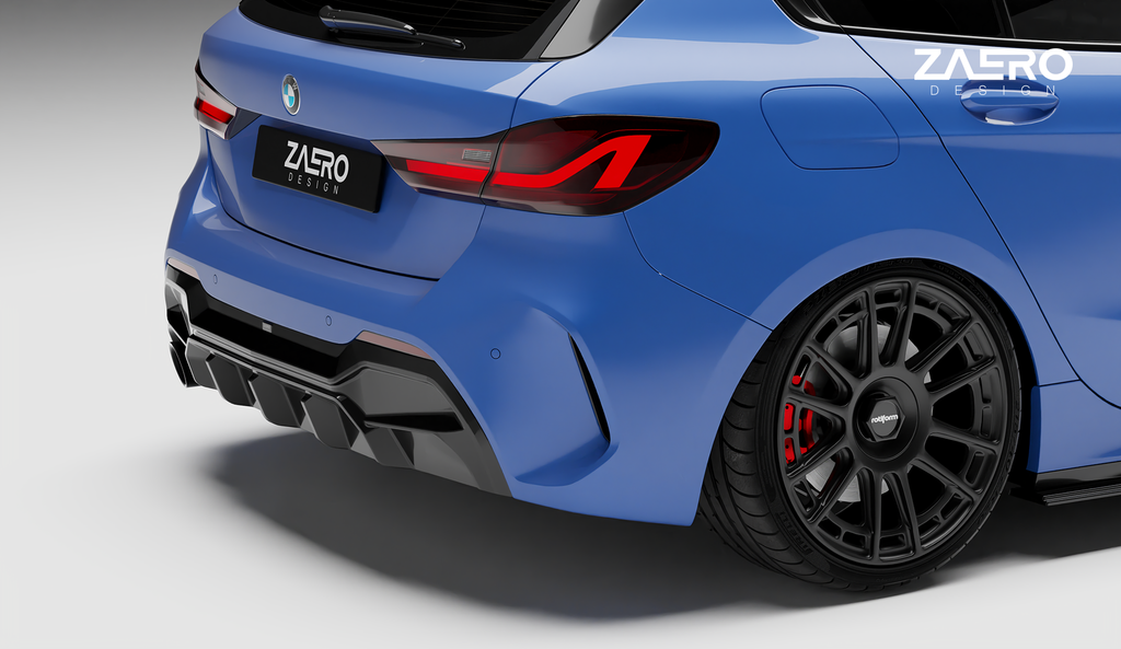 ZAERO Design diffuser single exhaust BMW 1 Serie F40