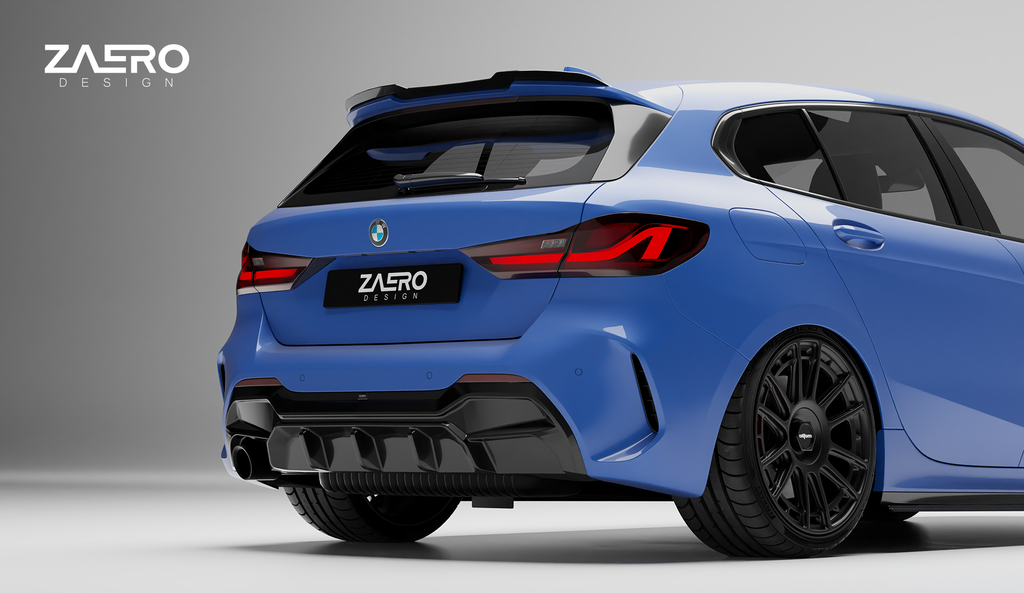 ZAERO Design diffuser single exhaust BMW 1 Serie F40