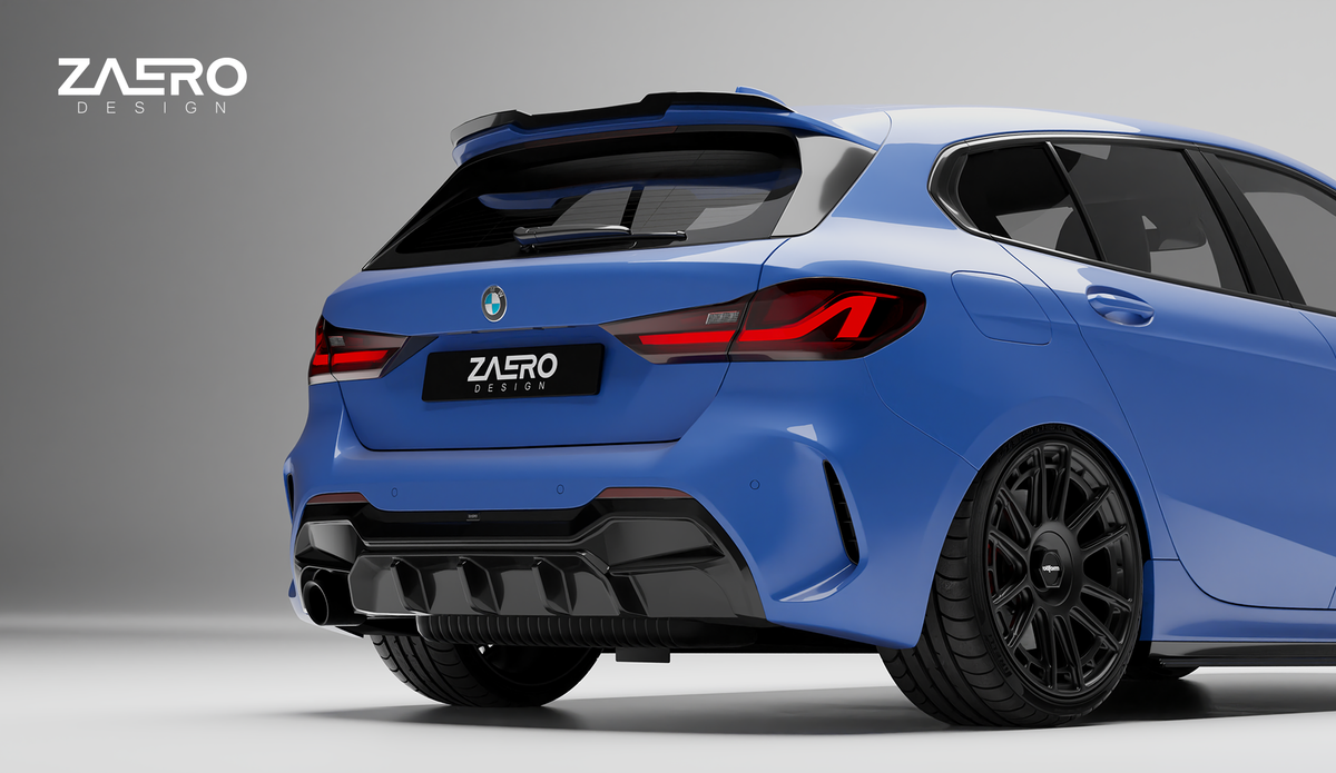 ZAERO Design diffuser single exhaust BMW 1 Serie F40