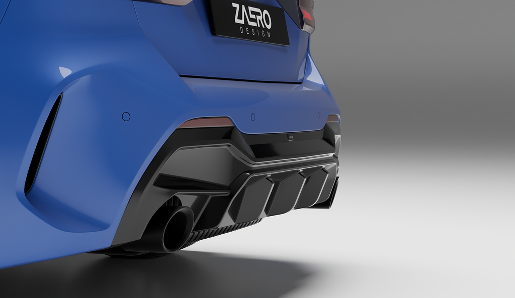 ZAERO Design diffuser single exhaust BMW 1 Serie F40