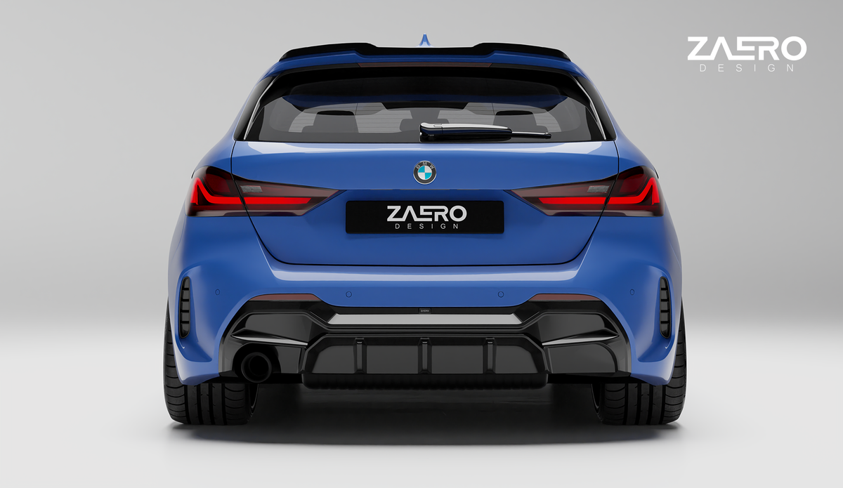 ZAERO Design diffuser single exhaust BMW 1 Serie F40