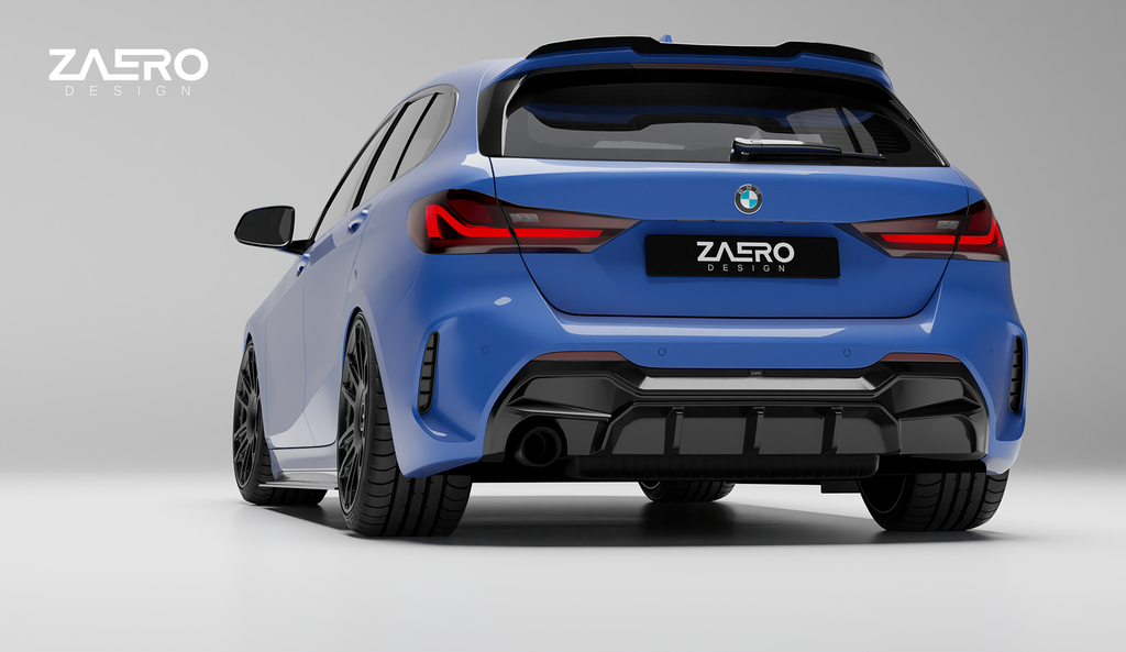 ZAERO Design diffuser single exhaust BMW 1 Serie F40