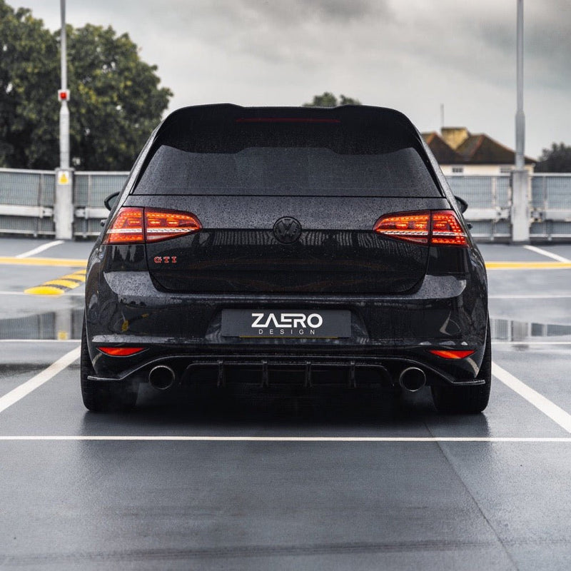 ZAERO Design diffuser Volkswagen Golf 7 GTI GTE GTD