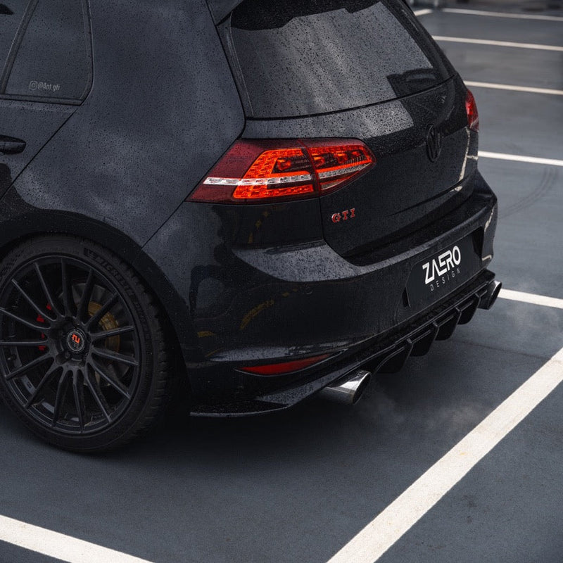 ZAERO Design diffuser Volkswagen Golf 7 GTI GTE GTD
