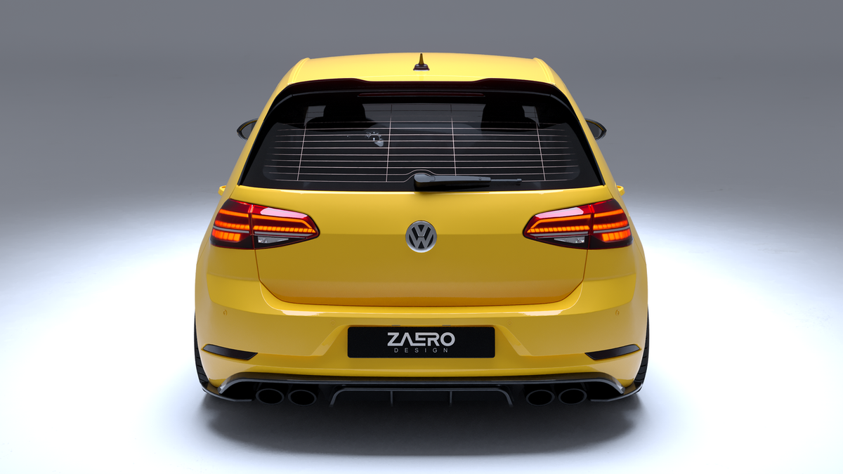 ZAERO Design diffuser Volkswagen Golf 7.5 R